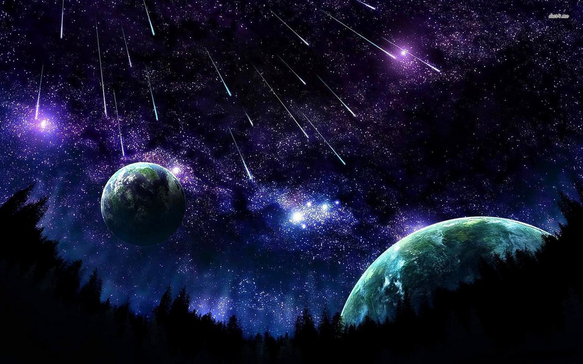 Night Skys Backgrounds For Powerpoint Templates Ppt Backgrounds