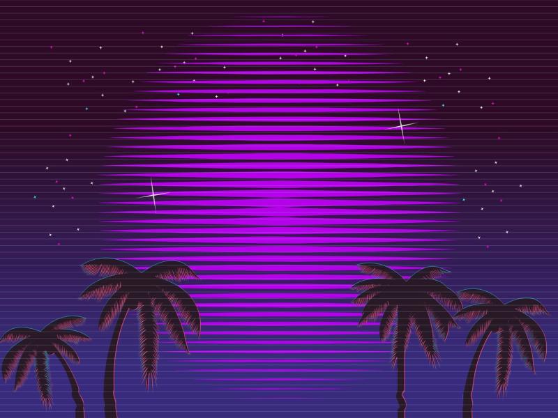 80s Retro Neon Gradient Backgrounds for Powerpoint Templates - PPT ...