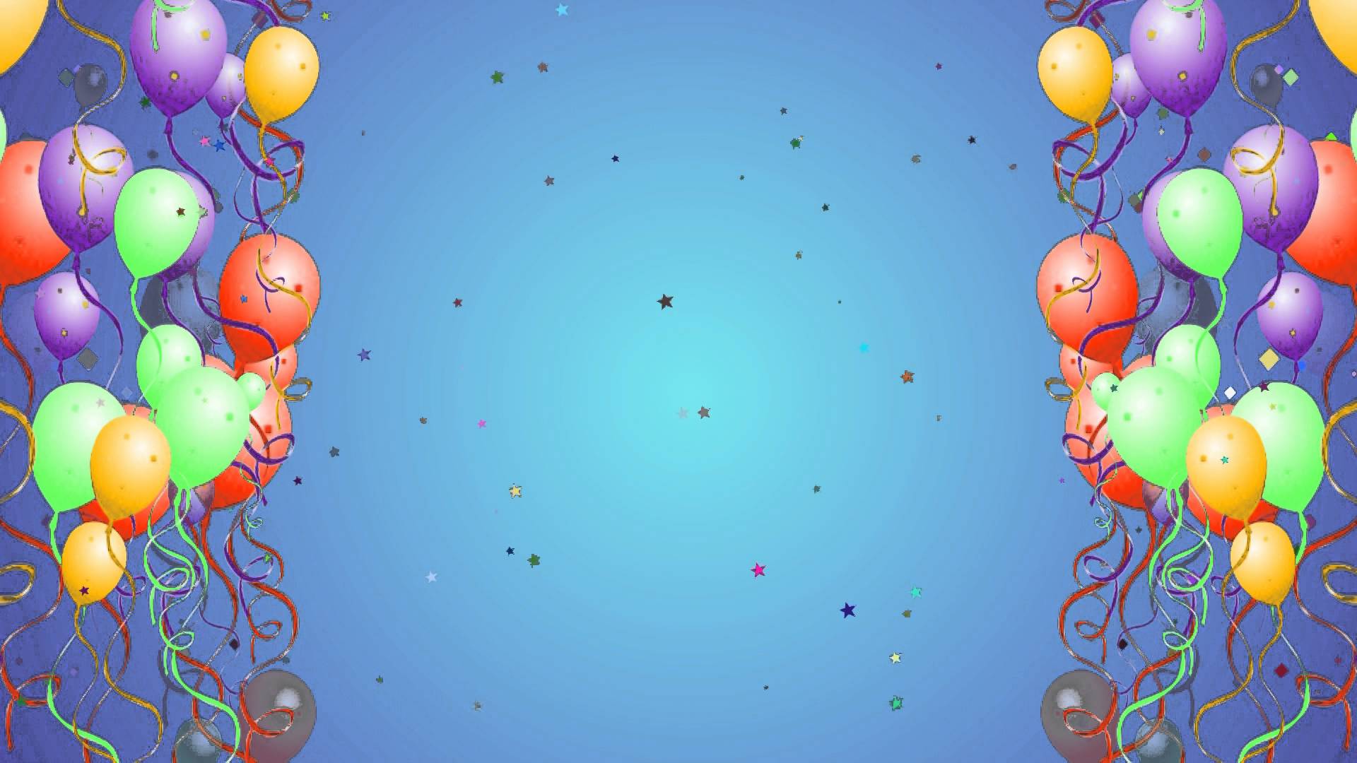 Balloon With Star Particles Hd Presentation Backgrounds For Powerpoint ...