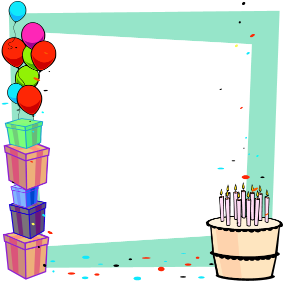 Birthday Graphic Backgrounds for Powerpoint Templates - PPT Backgrounds