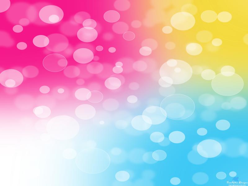 Colorful Bubbles Photo Template Backgrounds