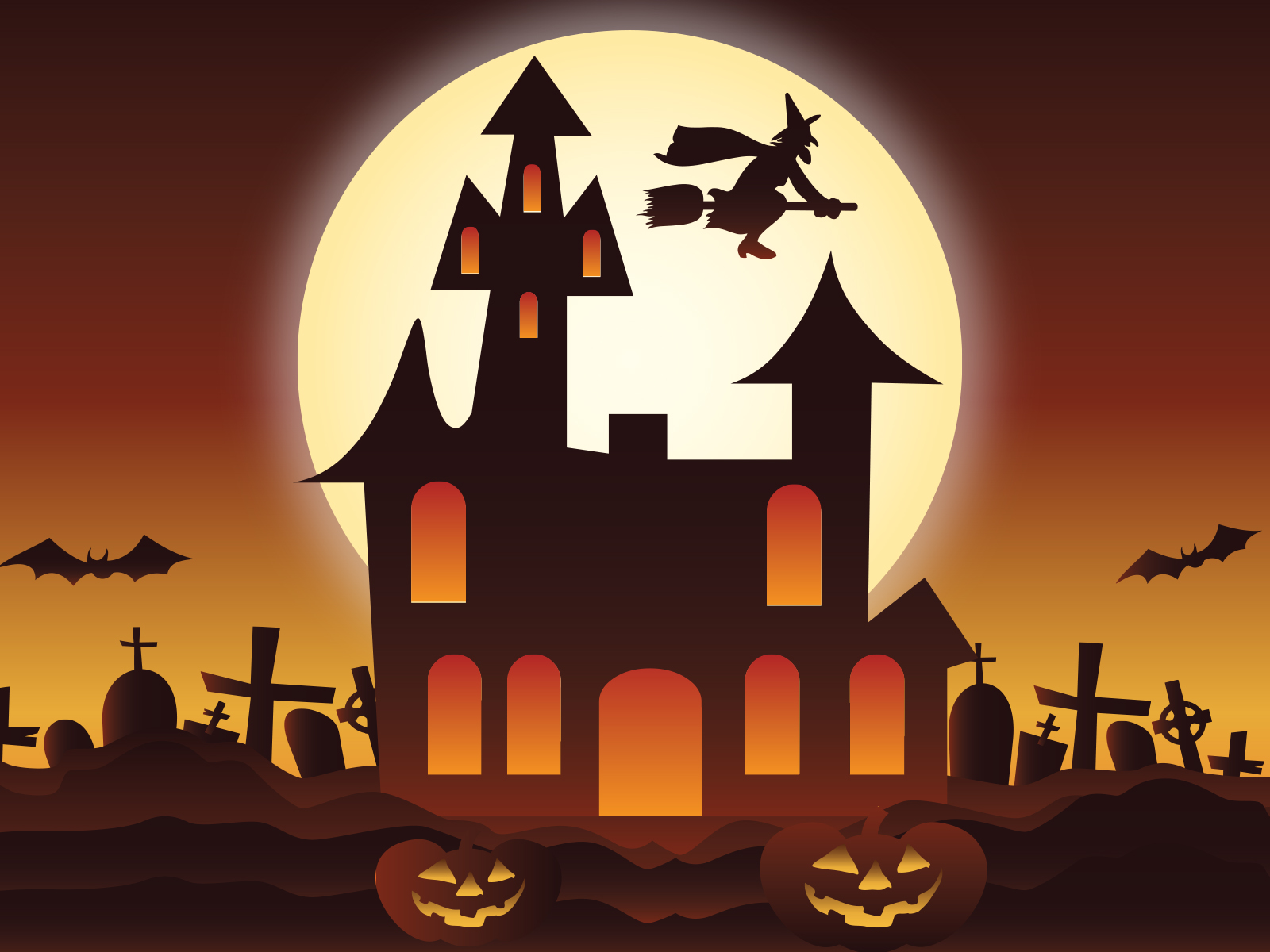 Cute Halloween Backgrounds for Powerpoint Templates - PPT Backgrounds