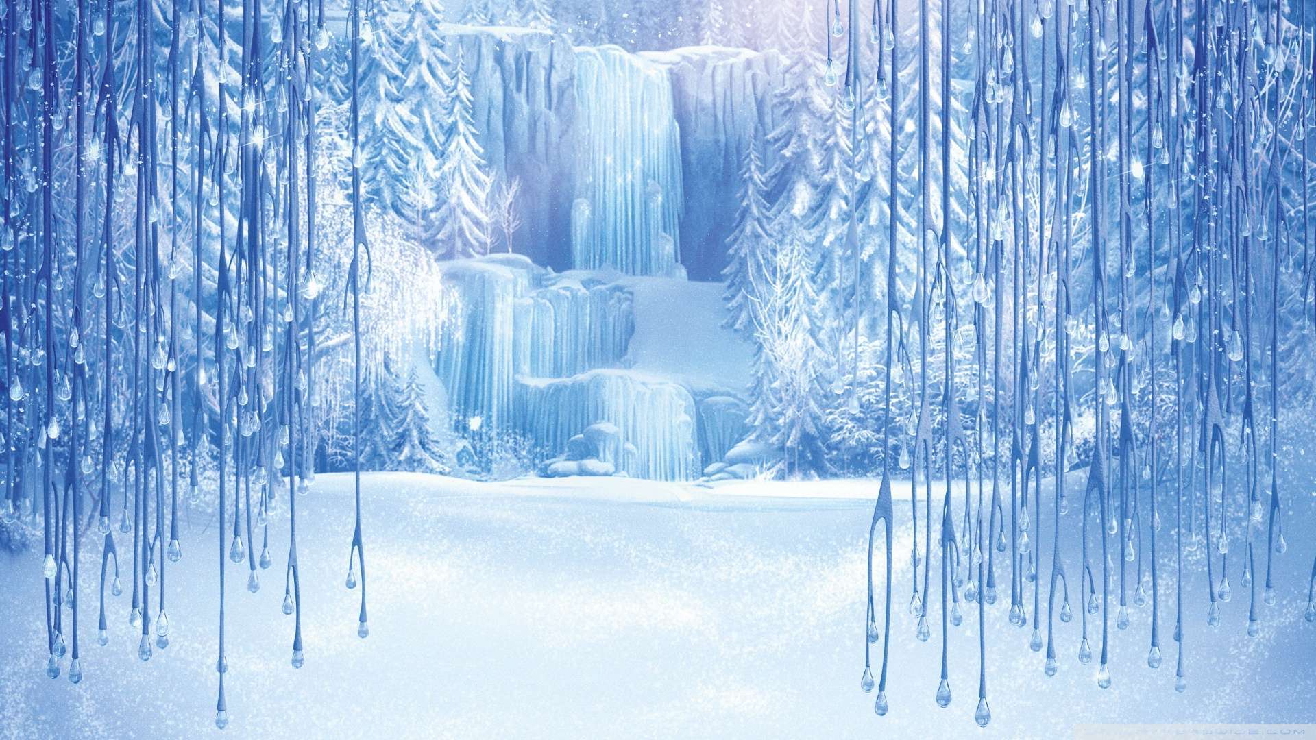 Frozen Template Backgrounds for Powerpoint Templates PPT Backgrounds