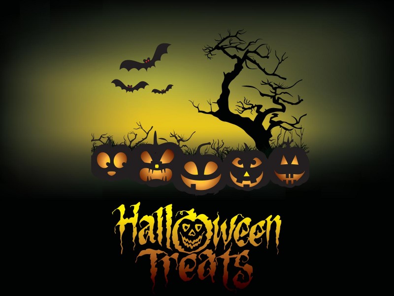 Halloween Treats Poster 3D Games PPT Picture Backgrounds for Powerpoint ...