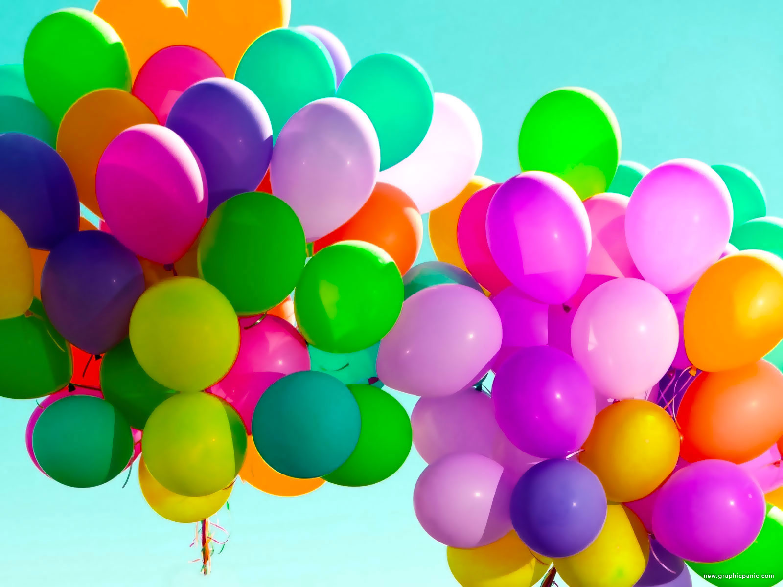 Colorful balloons. Background.