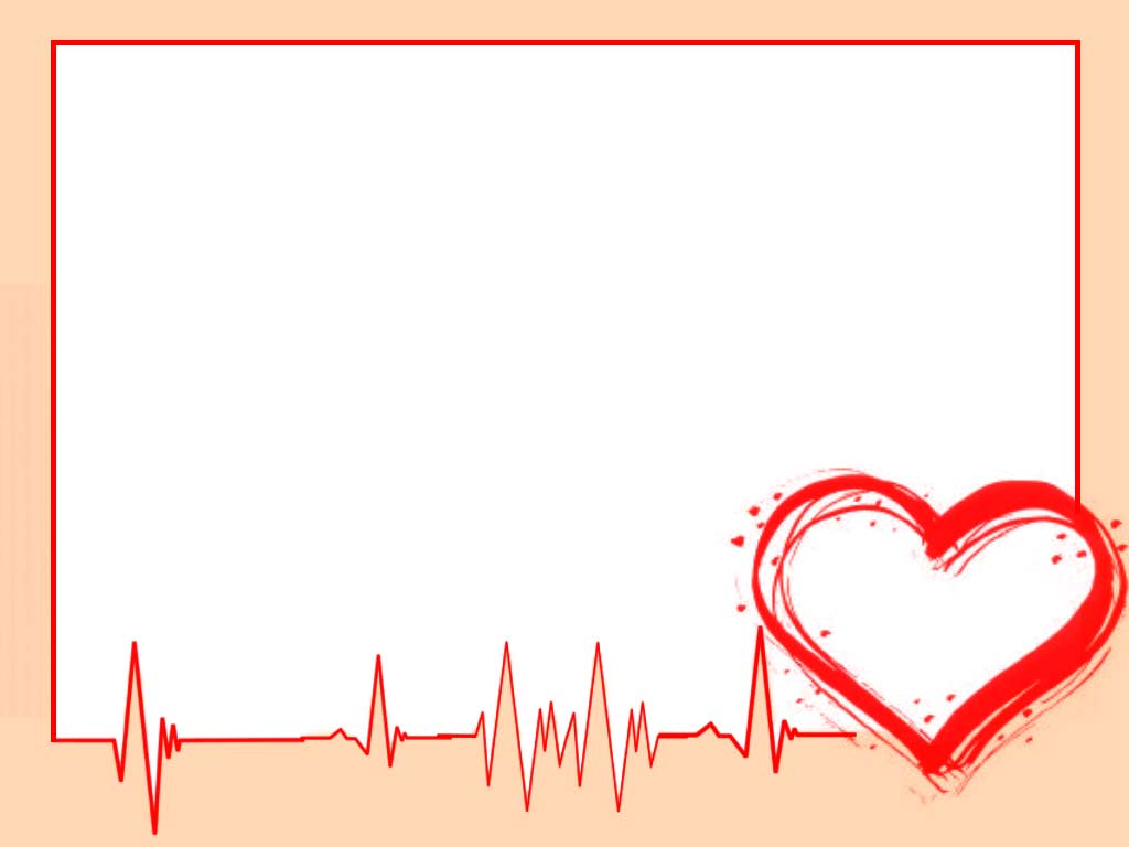 Heart Cardiogram Frame Backgrounds For Powerpoint Templates PPT   Heart Cardiogram Frame Templates 