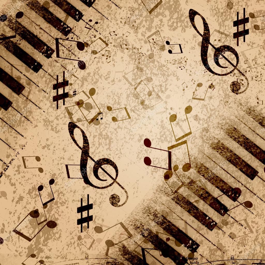 Natural Music Notes Wallpaper Backgrounds for Powerpoint Templates ...