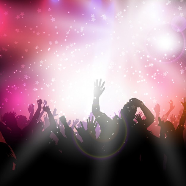 Party With Pink Lights Vector Backgrounds for Powerpoint Templates ...