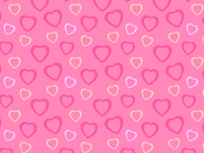 Pink Heart Template Backgrounds for Powerpoint Templates - PPT Backgrounds