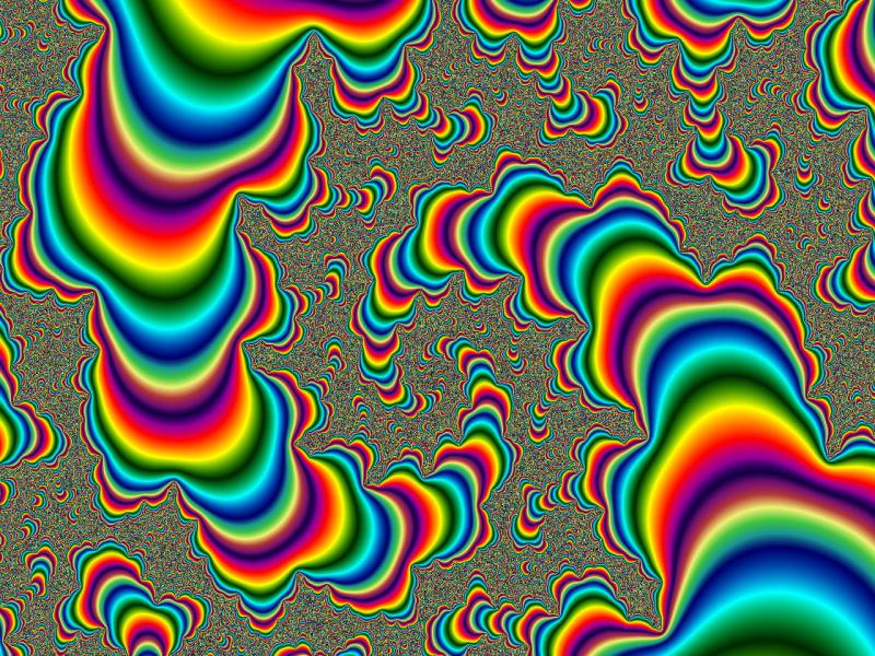Rainbow Psychedelic Wallpaper Backgrounds for Powerpoint Templates ...