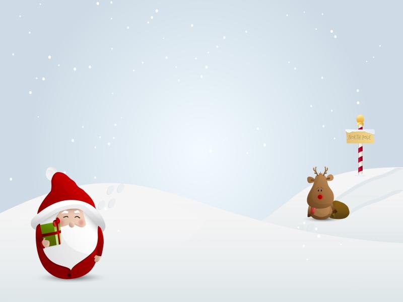 Santa Claus Design Backgrounds for Powerpoint Templates - PPT Backgrounds