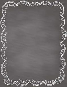 Simple Chalkboard With Border Quality Backgrounds for Powerpoint ...