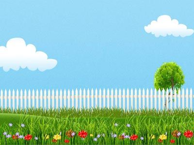 Summer Garden Art Backgrounds for Powerpoint Templates - PPT Backgrounds